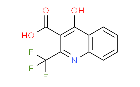 CAS No. 75999-60-9, 4-Hydroxy-2-(trifluoromethyl)quinoline-3-carboxylic acid
