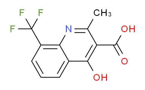 CAS No. 64321-67-1, 4-Hydroxy-2-methyl-8-(trifluoromethyl)quinoline-3-carboxylic acid