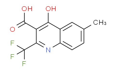 CAS No. 126855-84-3, 4-Hydroxy-6-methyl-2-(trifluoromethyl)quinoline-3-carboxylic acid