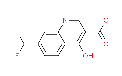 CAS No. 574-92-5, 4-Hydroxy-7-(trifluoromethyl)quinoline-3-carboxylic acid