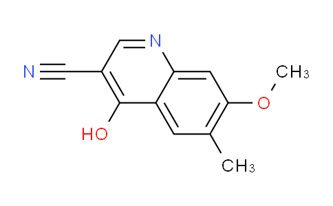 CAS No. 1259017-79-2, 4-Hydroxy-7-methoxy-6-methylquinoline-3-carbonitrile