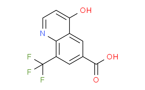 CAS No. 1264213-27-5, 4-Hydroxy-8-(trifluoromethyl)quinoline-6-carboxylic acid
