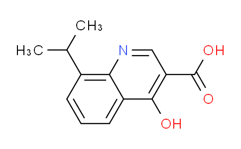 CAS No. 63136-17-4, 4-Hydroxy-8-isopropylquinoline-3-carboxylic acid