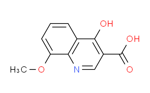 CAS No. 28027-18-1, 4-Hydroxy-8-methoxyquinoline-3-carboxylic acid
