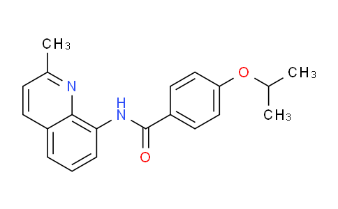 CAS No. 892711-75-0, 4-Isopropoxy-N-(2-methylquinolin-8-yl)benzamide