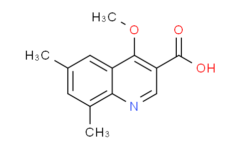 CAS No. 1785764-04-6, 4-Methoxy-6,8-dimethylquinoline-3-carboxylic acid