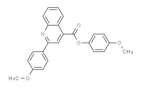 CAS No. 332381-10-9, 4-Methoxyphenyl 2-(4-methoxyphenyl)quinoline-4-carboxylate