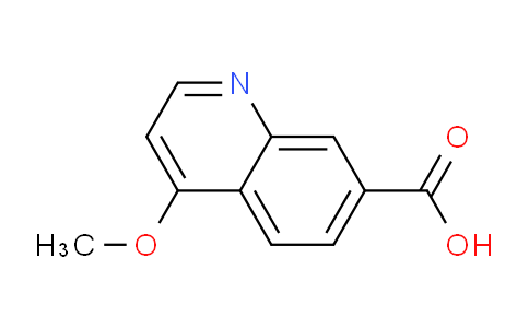 CAS No. 1956335-60-6, 4-Methoxyquinoline-7-carboxylic acid