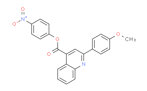 CAS No. 332381-20-1, 4-Nitrophenyl 2-(4-methoxyphenyl)quinoline-4-carboxylate