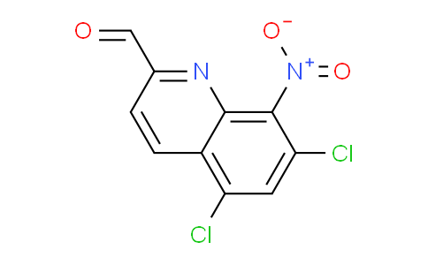 CAS No. 1355217-35-4, 5,7-Dichloro-8-nitroquinoline-2-carbaldehyde