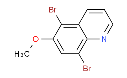 CAS No. 1187386-37-3, 5,8-Dibromo-6-methoxyquinoline