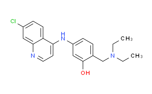 CAS No. 1643-45-4, 5-((7-Chloroquinolin-4-yl)amino)-2-((diethylamino)methyl)phenol