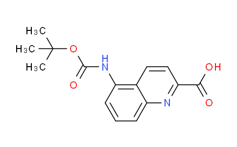 CAS No. 1023816-89-8, 5-((tert-Butoxycarbonyl)amino)quinoline-2-carboxylic acid