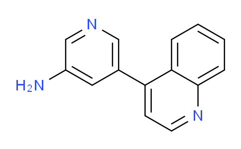CAS No. 1255635-97-2, 5-(Quinolin-4-yl)pyridin-3-amine