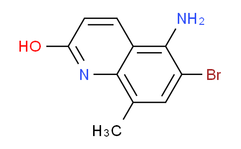 CAS No. 854834-69-8, 5-Amino-6-bromo-8-methylquinolin-2-ol