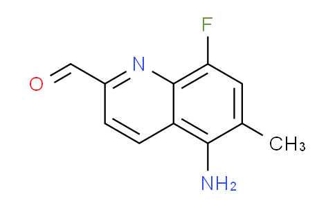 CAS No. 1420790-51-7, 5-Amino-8-fluoro-6-methylquinoline-2-carbaldehyde