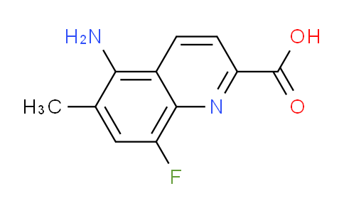 CAS No. 1420791-70-3, 5-Amino-8-fluoro-6-methylquinoline-2-carboxylic acid