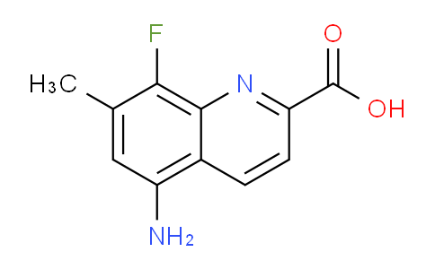CAS No. 1420791-29-2, 5-Amino-8-fluoro-7-methylquinoline-2-carboxylic acid