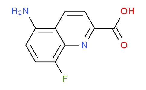CAS No. 1420793-10-7, 5-Amino-8-fluoroquinoline-2-carboxylic acid