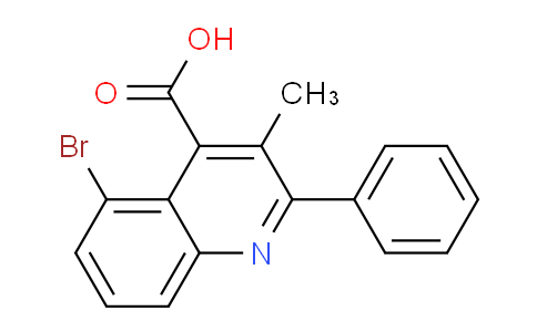 CAS No. 1039991-46-2, 5-Bromo-3-methyl-2-phenylquinoline-4-carboxylic acid