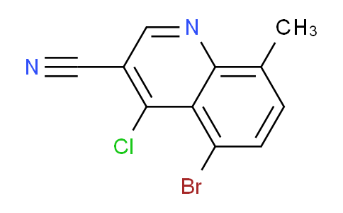 CAS No. 936497-83-5, 5-Bromo-4-Chloro-8-methylquinoline-3-carbonitrile