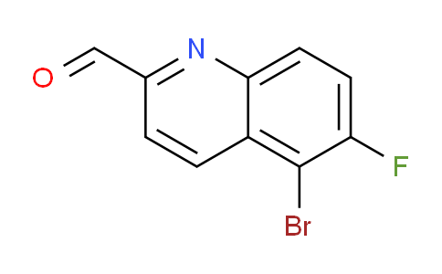 CAS No. 1420793-00-5, 5-Bromo-6-fluoroquinoline-2-carbaldehyde
