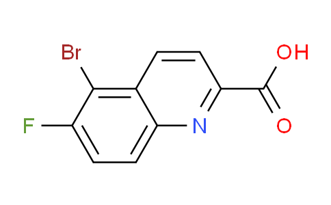 CAS No. 1420790-57-3, 5-Bromo-6-fluoroquinoline-2-carboxylic acid