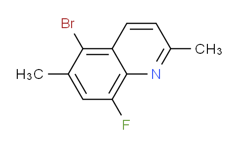 CAS No. 1420793-59-4, 5-Bromo-8-fluoro-2,6-dimethylquinoline
