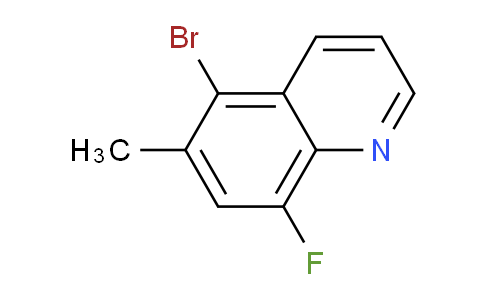 CAS No. 1420791-78-1, 5-Bromo-8-fluoro-6-methylquinoline