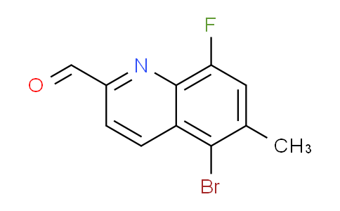 CAS No. 1420794-57-5, 5-Bromo-8-fluoro-6-methylquinoline-2-carbaldehyde
