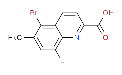 CAS No. 1420794-38-2, 5-Bromo-8-fluoro-6-methylquinoline-2-carboxylic acid