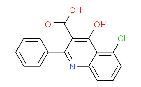 CAS No. 860205-42-1, 5-Chloro-4-hydroxy-2-phenylquinoline-3-carboxylic acid