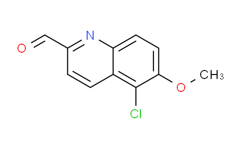 CAS No. 1346169-76-3, 5-Chloro-6-methoxyquinoline-2-carbaldehyde