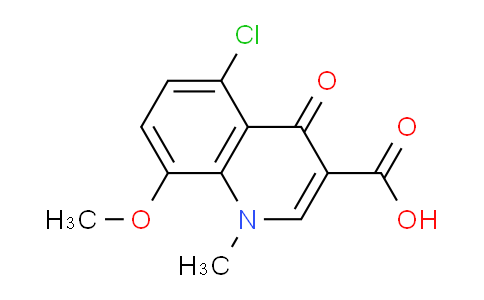 CAS No. 1267538-02-2, 5-Chloro-8-methoxy-1-methyl-4-oxo-1,4-dihydroquinoline-3-carboxylic acid