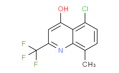 CAS No. 59108-09-7, 5-Chloro-8-methyl-2-(trifluoromethyl)quinolin-4-ol