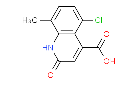 CAS No. 1267145-97-0, 5-Chloro-8-methyl-2-oxo-1,2-dihydroquinoline-4-carboxylic acid
