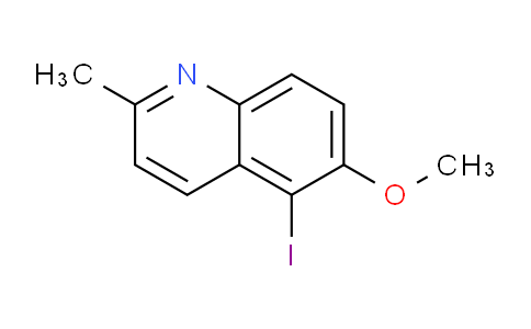 CAS No. 1346169-93-4, 5-Iodo-6-methoxy-2-methylquinoline