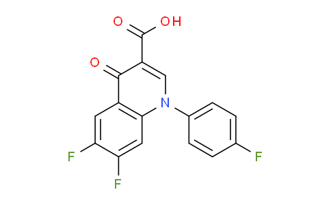 CAS No. 103994-99-6, 6,7-Difluoro-1-(4-fluorophenyl)-4-oxo-1,4-dihydroquinoline-3-carboxylic acid