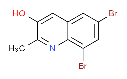 CAS No. 59869-01-1, 6,8-Dibromo-2-methylquinolin-3-ol