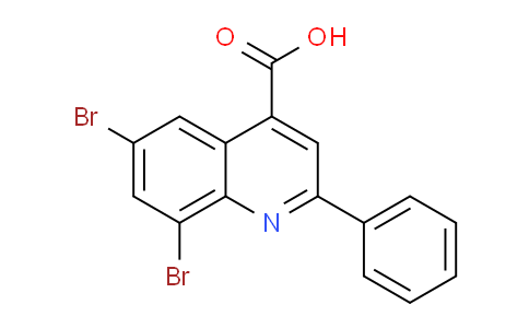 CAS No. 303793-47-7, 6,8-Dibromo-2-phenylquinoline-4-carboxylic acid