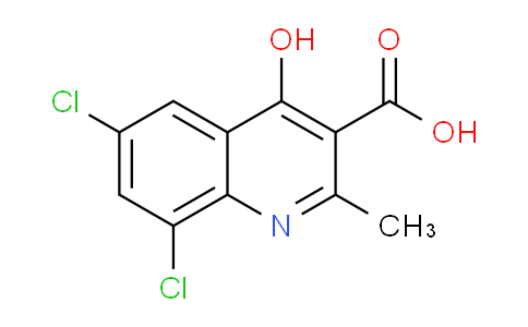 CAS No. 92146-40-2, 6,8-Dichloro-4-hydroxy-2-methylquinoline-3-carboxylic acid