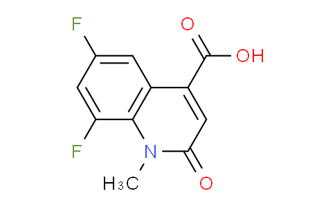 CAS No. 1268148-41-9, 6,8-Difluoro-1-methyl-2-oxo-1,2-dihydroquinoline-4-carboxylic acid