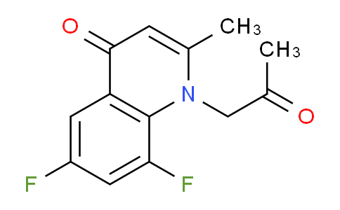 CAS No. 1211719-87-7, 6,8-Difluoro-2-methyl-1-(2-oxopropyl)quinolin-4(1H)-one