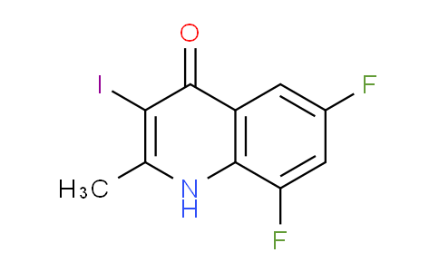CAS No. 219689-77-7, 6,8-Difluoro-3-iodo-2-methylquinolin-4(1H)-one