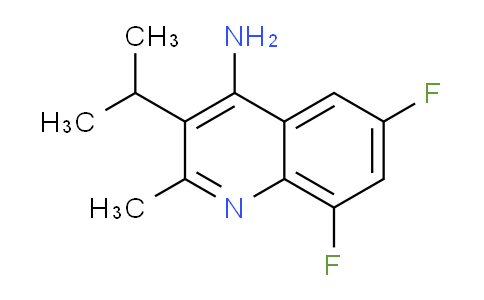 CAS No. 1495099-34-7, 6,8-Difluoro-3-isopropyl-2-methylquinolin-4-amine