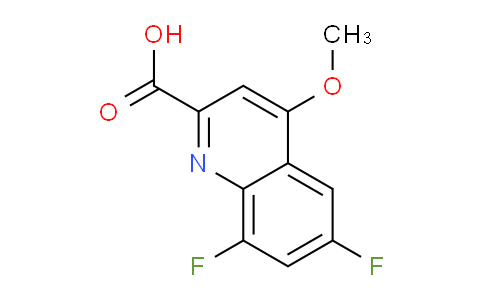 CAS No. 1338651-82-3, 6,8-Difluoro-4-methoxyquinoline-2-carboxylic acid