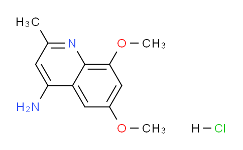 CAS No. 897544-70-6, 6,8-Dimethoxy-2-methylquinolin-4-amine hydrochloride