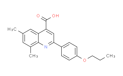 CAS No. 587851-88-5, 6,8-Dimethyl-2-(4-propoxyphenyl)quinoline-4-carboxylic acid