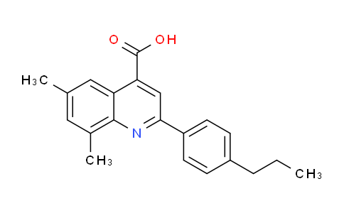 CAS No. 587851-56-7, 6,8-Dimethyl-2-(4-propylphenyl)quinoline-4-carboxylic acid