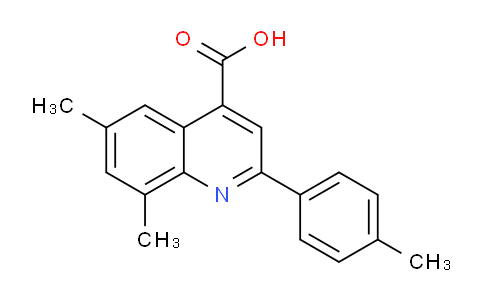 CAS No. 436089-41-7, 6,8-Dimethyl-2-(p-tolyl)quinoline-4-carboxylic acid